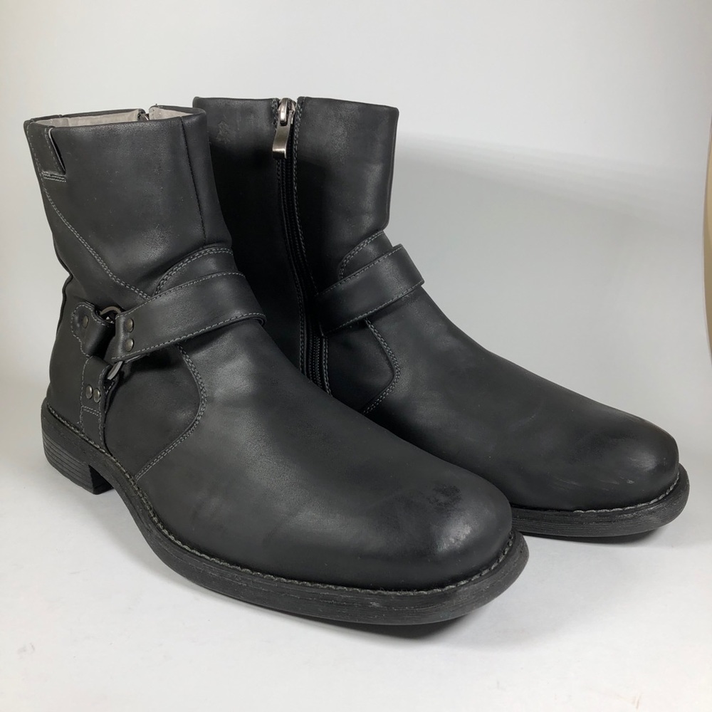 Madden Men’s Dillon Moto Boots Black 9.5